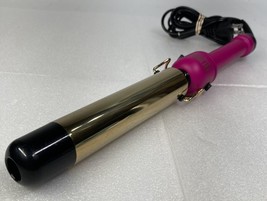 Hot Tools 1-1/4in l Prof. Hair Curling Iron 24K Gold Barrel Pink HTIR1579 - $13.10