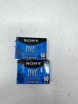 2 Sony Mini DV Tapes DVC Digital Video Cassette Tape Premium DVM60PRL Ne... - $146.89 MXN