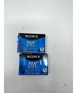 2 Sony Mini DV Tapes DVC Digital Video Cassette Tape Premium DVM60PRL Ne... - €6,68 EUR