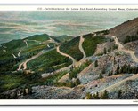 Switchbacks on Lands End Road Grand Mesa CO Colorado UNP Linen Postcard Z2 - $2.92