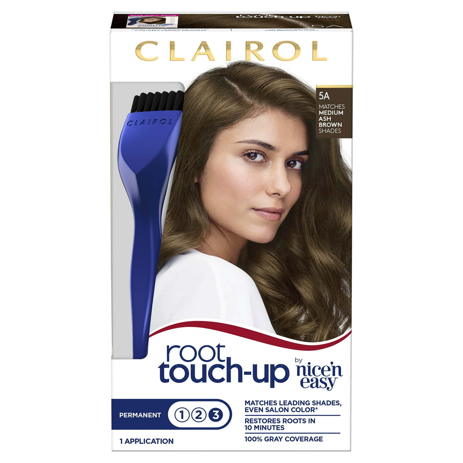 Clairol Root Touch-Up Nice'n Permanent Hair Dye 5A Medium Ash Brown Hair Color