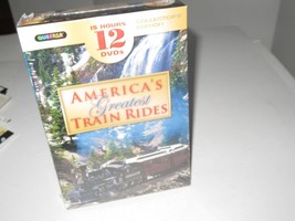 DVD- AMERICA&#39;S GREATEST TRAIN RIDES- 12 DVDS- 15 HOURS- NEW- M35 - $28.45