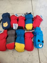 Large Lot Wholesale 10 Pairs Kid&#39;s Waterproof Winter Snow Play Mittens - $44.54