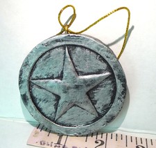 Western Style Texas Star Cowboy Christmas Tree Ornament 2014 - £8.52 GBP