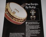 Ruby Banjo Pickin&#39; Magazine Photo Clipping Vintage December 1975 - $14.99