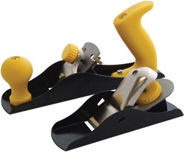 CARNON STEEL BLOCK PLANE AND SMOOTHING PLANE SET WOODWORKING WOOD ADJUST... - $19.74