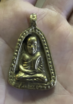 Brass Pim Jorb Yai Wat Bangklan Locket Phra LP Ngern Talisman Amulet Nec... - $19.80