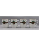 4 Georges Briard Christmas The Hunt Mugs Vintage Holiday Coffee Cups Tea - $28.08