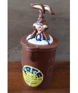 Vintage Nestle Quik Bunny Rabbit 10&quot; Chocolate Milk Mixing Pitcher Promo... - $18.50