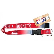 NBA Houston Rockets Basketball Crossover Style Lanyard w/ Keychain ID Holder - $11.60