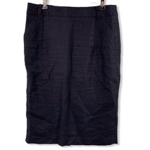 Banana Republic Black Linen Pencil Skirt Size 6 - $19.56