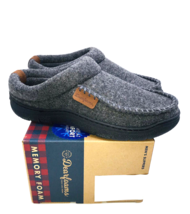 Dearfoam Men Memory Foam Clog Slippers, Dark Heather Grey- SMALL US 7-8 - £19.38 GBP