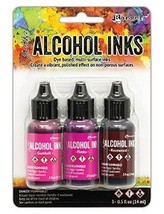 Ranger Tim Holtz Alcohol Ink .5oz 3/Pkg Pink/Red Specturm - £25.50 GBP