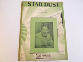 Vintage Sheet Music 1929 Star Dust As Sung By Rudy Vallee - £7.07 GBP