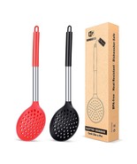 Kitchen Ladle Strainer Set Of 2 Large Slotted Spoon With High Heat Resis... - £22.42 GBP