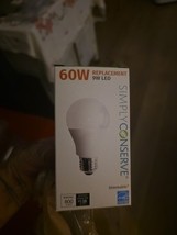 4 Pack Simply Conserve 9 Watt A19 Dimmable 4000KLED Light Bulb L09A1940K... - $7.92