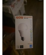 4 Pack Simply Conserve 9 Watt A19 Dimmable 4000KLED Light Bulb L09A1940K... - $146.07 MXN