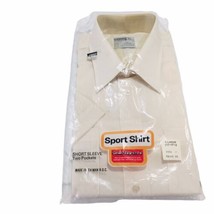 Vintage Montgomery Ward Sport Shirt Semi-Tapered Short Sleeve Disco XL 17 - 17.5 - £33.57 GBP