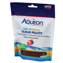 Aqueon Color Enhancing Cichlid Food Pellets 4.5 oz - £23.27 GBP