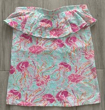 Lilly Pulitzer Women&#39;s Multicolor Strapless Ruffle Off Shoulder Tank Top... - $370.44 MXN