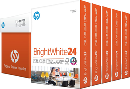HP Printer Paper | 8.5 X 11 Paper | Brightwhite 24 Lb | 5 Ream Case - 25... - £60.24 GBP