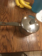 Vintage Revere Ware 3 qt Sauce PAN Tri-ply bottom Stainless w lid USA Cl... - $527.44 MXN
