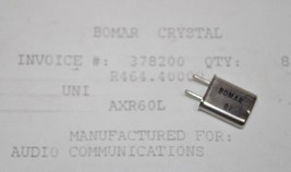 Nos Bomar Radio Crystal Receive R 464.400 M Hz Uniden AXR60L - $10.88