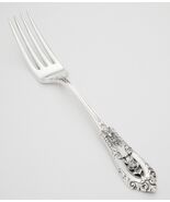 WALLACE ROSE POINT STERLING SILVER FORK 7” 48 GRAMS 92.5% USA 1934 - $93.63