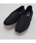 Skecher Bobs Breeze Espadrilles Slip On Flats Memory Foam Black Size W6.... - $643.06 MXN
