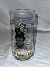 Vintage 1982 Milwaukee Brewers Robin Yount &amp; Ben Oglvie McDonalds Glass tumbler - £15.72 GBP