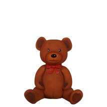 Brown Teddy Bear With Bow Over Sized Statue - $1,168.83