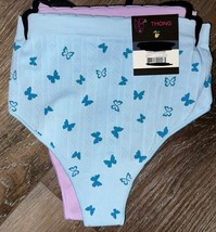No Boundaries 2-Pair Womens Seamless Thong Underwear Panties Nylon Blend... - $259.62 MXN