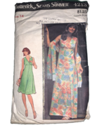 Butterick 4213, Retro Gown &amp; Stole, vintage long midi dress Empire Size 14 - £3.02 GBP