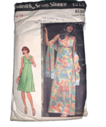 Butterick 4213, Retro Gown &amp; Stole, vintage long midi dress Empire Size 14 - $185.88 MXN