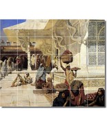 Edwin Weeks Village Painting Ceramic Tile Mural BTZ09580 - $410.31 CAD+