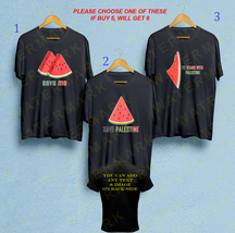 Save Palestine Watermelon Gaza Jerusalem Allah Islam Jihad T-shirt Adult S-5XL - £18.87 GBP+