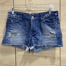 seven for all mankind womens denim shorts size 27 #w55 - £14.90 GBP