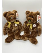 Set of 2 TY Beanie Babies 2002 ITALY AND BRAZIL FIFA World Cup Bears Cha... - £15.06 GBP