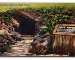 Lost River at Natural Bridge Virginia VA UNP Linen Postcard T8 - £2.33 GBP