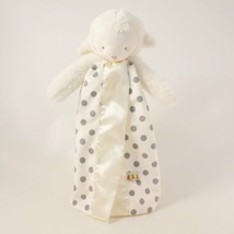 Bunnies By the Bay Gray Grey Lamb Polka Dot Lovey Security Blanket New - $1,650.53 MXN