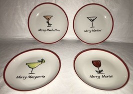 Jill Seale Whimsy Collection Boston Warehouse 4 Holiday Canape’ Snack Plates EUC - $19.99