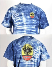 IMPERIAL CERVEZA Blue Tie Dye Cotton COSTA RICA BEER T-SHIRT Surf Beach ... - £18.18 GBP