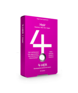 Hair Food Supplement (Hair &amp; Nails Vitamin, 60 vegan tablets) 4HER - $1,009.31 MXN