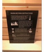 Sauna Bathing Usage Instructions sign.  Important to post! Sauna Accesso... - $647.05 MXN