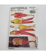 Vintage Butterick 5323 Sewing Pattern Miss Jacket Top Shirt Pants 6 8 10 - $11.30