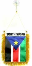 South Sudan Mini Flag 4&quot;x6&quot; Window Banner w/suction cup - $2.88