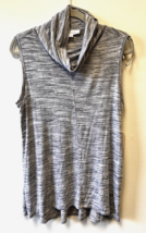 NWT Two By Vince Camuto Grey Heather Womens M Nordstroms Cowl Neck No Sleeve - £20.97 GBP