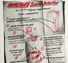 Kidde Smoke Detector Airplane 1940s Advertisement Lithograph Instructional DWCC4 - $49.99