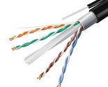 325Ft Bulk Ethernet Cable, Cat6 Outdoor Waterproof Ethernet Cable With M... - $310.99