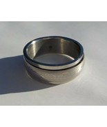 MENS RING STAINLESS STEEL SIZE 9.5 SPINNER FIDGET RING SCORPION IMAGE JE... - £10.44 GBP